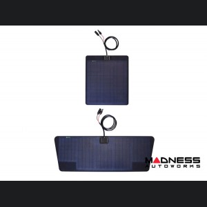 Toyota Tacoma Flexible Solar Panel Kit - Complete Kit w/ Waterproof Controller + Hood Decal - 2nd Gen w/ Hood Scoop - 60W 