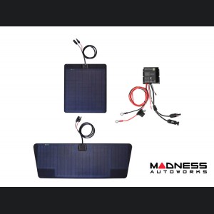 Toyota Tacoma Flexible Solar Panel Kit - Complete Kit w/ Waterproof Controller + Hood Decal - 2nd Gen w/ Hood Scoop - 60W 