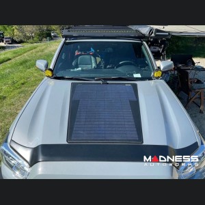 Toyota Tacoma Flexible Solar Panel Kit - Complete Kit w/ Waterproof Controller + Hood Decal - 3rd Gen w/o Hood Scoop - 90W