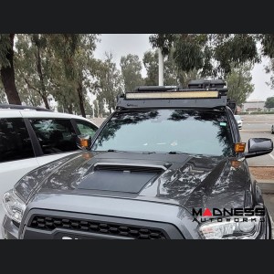 Toyota Tacoma Flexible Solar Panel Kit - Complete Kit w/ Waterproof Controller + Hood Decal - 3rd Gen w/ Hood Scoop - 50W 