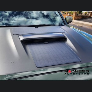 Toyota Tacoma Flexible Solar Panel Kit - Complete Kit w/ Waterproof Controller + Hood Decal - 3rd Gen w/ Hood Scoop - 50W 