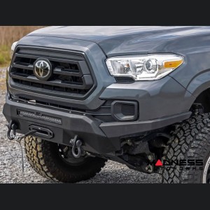 Toyota Tacoma Front Bumper - Winch Mount w/ Black Series Light Bar