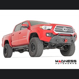 Toyota Tacoma Front Bumper - w/ PRO9500S Winch & Black Series Light Bar