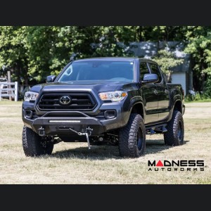 Toyota Tacoma Front Bumper - w/ PRO9500S Winch & Black Series Light Bar