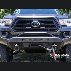 Toyota Tacoma Front Bumper - w/ PRO9500S Winch & Black Series Light Bar