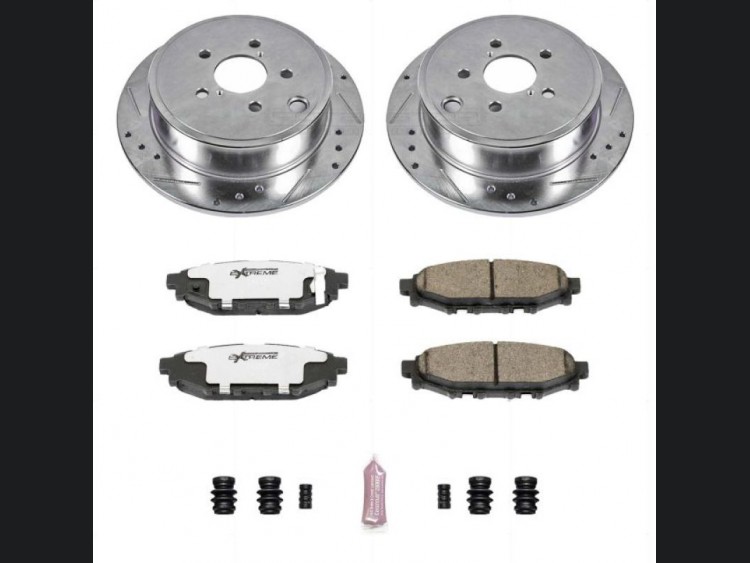 Subaru Outback Brake Kit - Rear - PowerStop - Drilled & Slotted Rotors ...