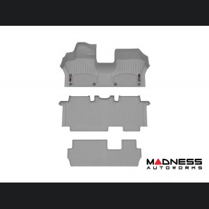 Volkswagen ID. Buzz Floor Liners - WeatherTech - Front & Rear + 3rd Row - w/ 2nd Row Bench Seats - Grey