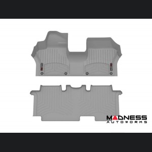 Volkswagen ID. Buzz Floor Liners - WeatherTech - Front & Rear + 3rd Row - w/ 2nd Row Bench Seats - Grey