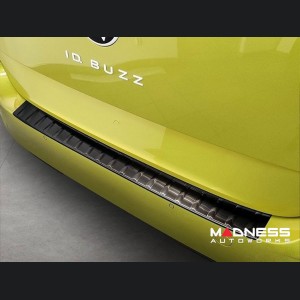 Volkswagen ID Buzz Rear Bumper Sill Trim - Stainless Steel - Dark Brushed Finish