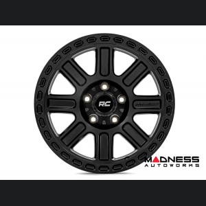 Custom Wheels (1) - Rough Country - 84 Series - Gloss Black - 17 x 8.5 / 6 x 5.5 / +0mm