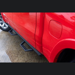 Dodge Ram TRX Running Boards - SRL2 Adj Aluminum Step - Crew Cab - Ram 1500 (19-24)/1500 TRX (21-24)