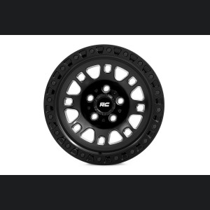 Custom WHeel 82 Series Wheel - One-Piece - Semi Gloss Black | 17x9 | 6x5.5 | -12mm - Rough Country