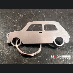 Classic Mini Keychain - silhouette design