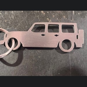 Jeep Wrangler Keychain - silhouette design