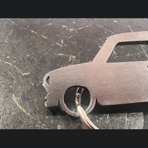 Classic Mini Keychain - silhouette design