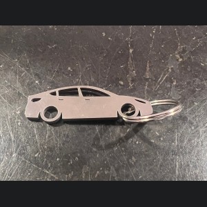 Tesla Model Y Keychain - silhouette design