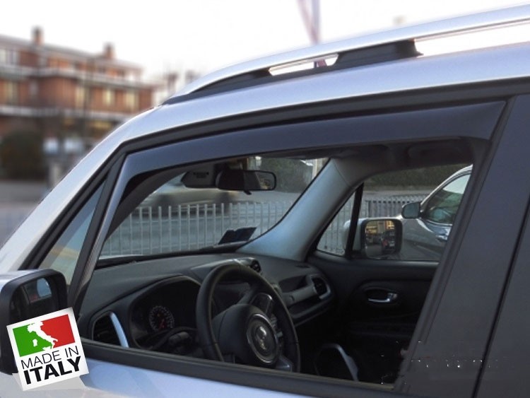 Jeep Renegade Side Window Air Deflectors - Front + Rear Set - Mini 