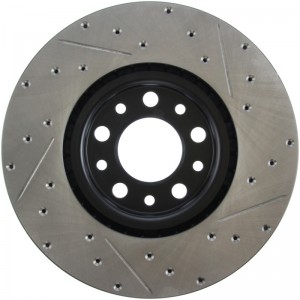 FIAT 500X Performance Brake Rotor - Drilled and Slotted - Front Right