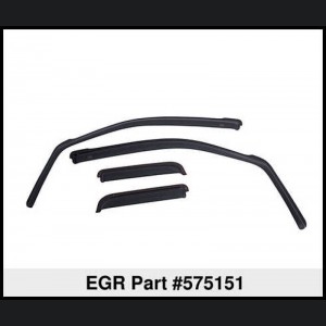 Jeep Wrangler JK - EGR Visor-InChannel Set4