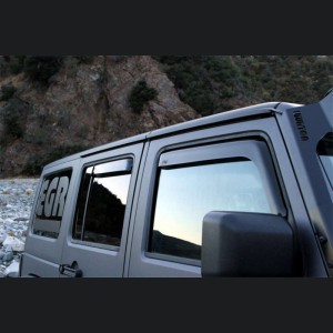 Jeep Wrangler JK - EGR Visor-InChannel Set4