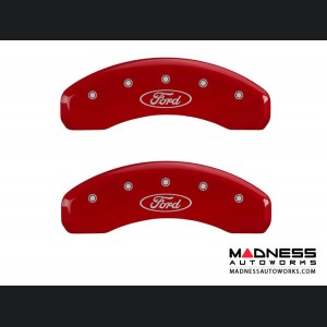 Ford F-150 2014 - Ford Logo - Caliper Covers by MGP - Red