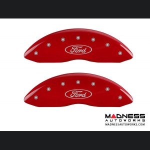 Ford F-250 Super Duty 2014 - Ford Logo - Caliper Covers by MGP - Red