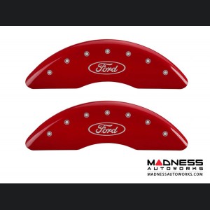 Ford F-350 Super Duty 2014 - Ford Logo - Caliper Covers by MGP - Red