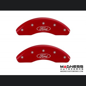 Ford Focus 2011-2015 - Ford Logo - Caliper Covers by MGP - Red