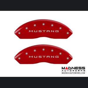 Ford Mustang 2011-2014 - Pony Logo - Caliper Covers by MGP - Red