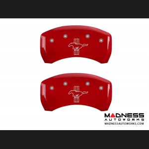 Ford Mustang 2011-2014 - Pony Logo - Caliper Covers by MGP - Red
