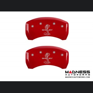 Ford Mustang 2011-2014 - Shelby Logo - Caliper Covers by MGP - Red