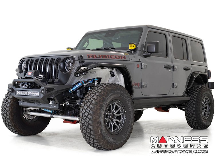 Jeep Wrangler JL Tube Fenders - Stealth Fighter - Front - with Turn Signal / Running Lights