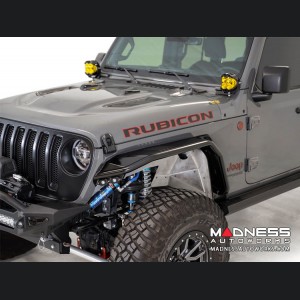 Jeep Gladiator JT Tube Fenders - Stealth Fighter - Front - with Turn Signal / Running Lights