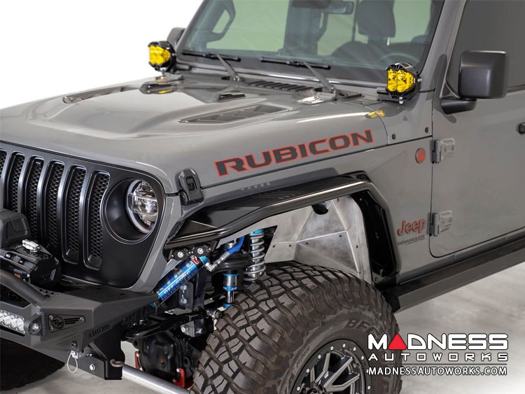 Jeep Wrangler JL Tube Fenders - Stealth Fighter - Front - w/o Turn Signal / Running Lights