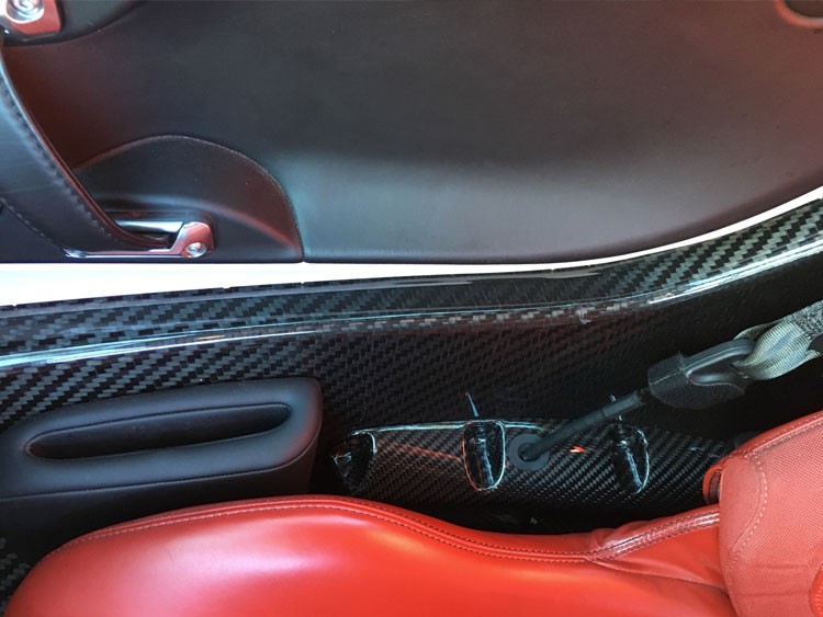Alfa Romeo 4C Carbon Fiber Seat Belt Trim Set