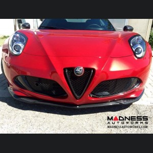 Alfa Romeo 4C Carbon Fiber Front Bumper Center Grille Frame - Red Candy