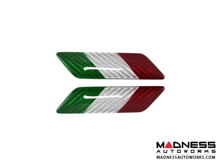 Alfa Romeo Stelvio Badges - Carbon Fiber - Italian Theme