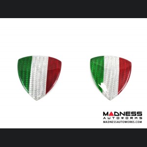Alfa Romeo Giulia Badges - Carbon Fiber - Italian Theme Shield