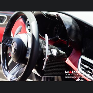 Alfa Romeo Giulia Steering Wheel Trim - Carbon Fiber - Shroud - LHD