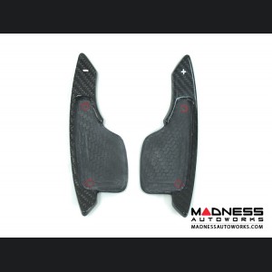 Alfa Romeo 4C Carbon Fiber Paddle Shifters - Red Accent 