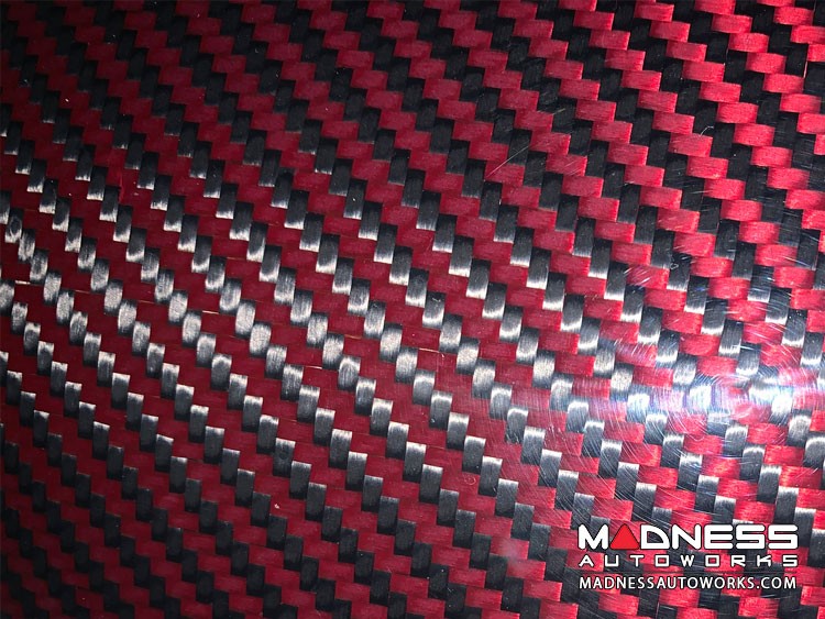 Alfa Romeo Giulia Mirror Covers - Carbon Fiber - Red Carbon - Feroce Carbon