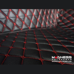 Porsche Macan Floor Liner Set - Black w/ Red Stitching