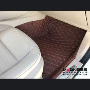 Alfa Romeo Giulia Floor Liner Set - Chocolate Brown - RWD