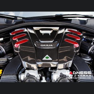 Alfa Romeo Giulia Quadrifoglio (QV) Badge - Carbon Fiber