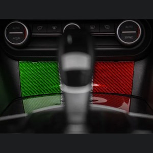 Alfa Romeo Giulia USB Trim Frame Cover - Carbon Fiber - RHD - Italian Theme