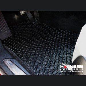 Dodge Hornet Floor Mat Set - All Weather Rubber Front/ Rear 4 Piece Set - Black 
