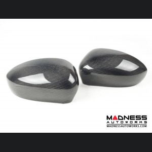 Alfa Romeo 4C Mirror Covers - Carbon Fiber - Full Replacements - MADNESS 