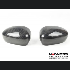 Alfa Romeo 4C Mirror Covers - Carbon Fiber - Full Replacements - MADNESS 