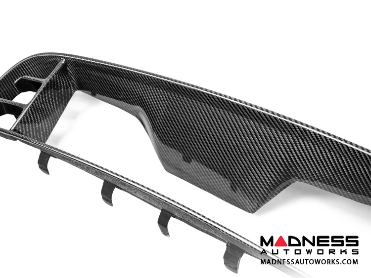 Ford Mustang Shelby GT500 Front Upper Grille by Anderson Composites - Carbon Fiber - Without Cobra Emblem