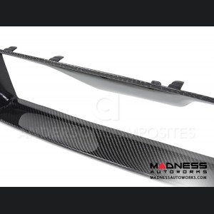 Ford Mustang Shelby GT500 Front Upper Grille by Anderson Composites - Carbon Fiber - With Cobra Emblem